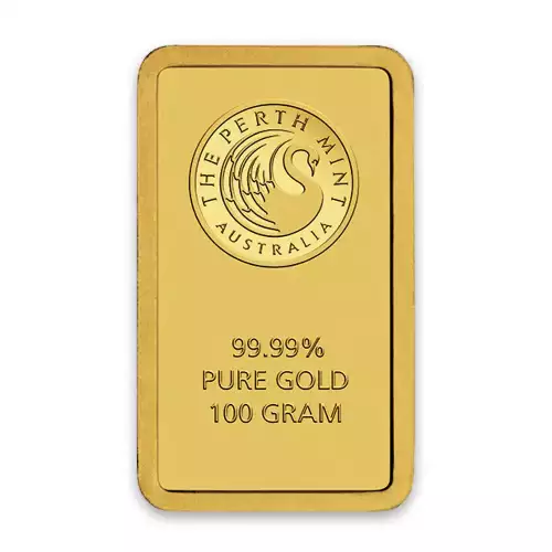 100g Australian Perth Mint gold bar - minted (2)