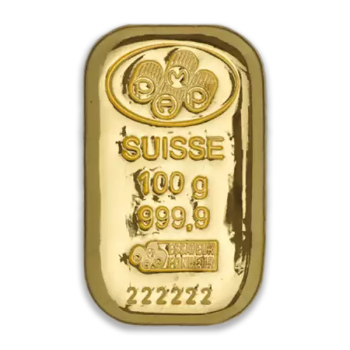 100g PAMP Gold Bar - Cast (2)