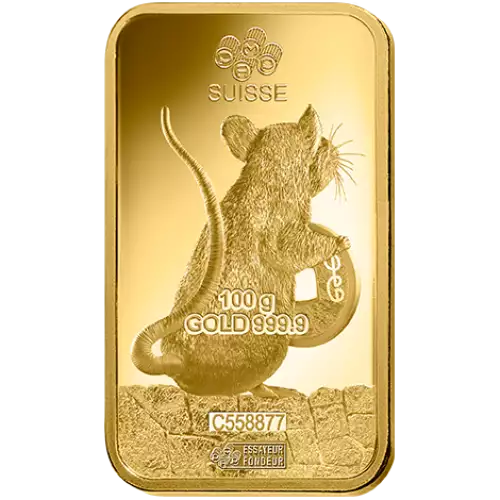 100g PAMP Gold Bar - Lunar Rat (4)