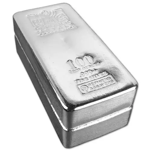 100oz Generic Silver Bar (2)