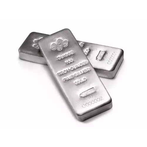 100oz PAMP Cast Silver Bar (3)