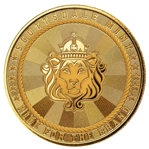 1/10 oz Cowboy - Buffalo Privy Gold Round (2)