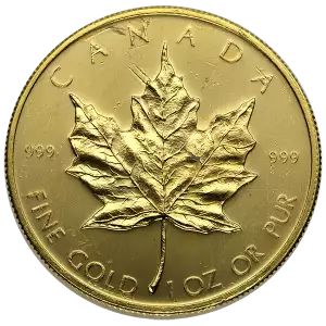 1oz Canadian Gold Maple Leaf - Scruffy (2)