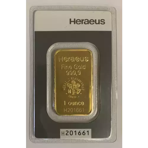 1oz Heraeus Minted Gold Bar (2)