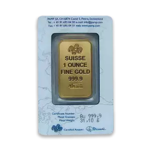 1oz PAMP Gold Bar - Suisse Repeater