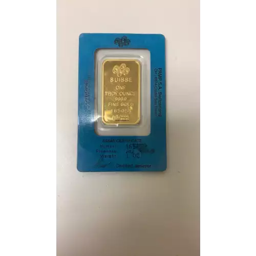 1oz Vintage PAMP Gold Bar - Fortuna (2)