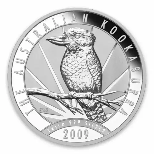 2009 1kg Australian Perth Mint Silver Kookaburra (2)