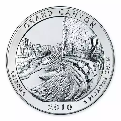 2010 5 oz Silver America the Beautiful Grand Canyon National Park (2)