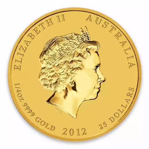 2012 1/4oz Australian Perth Mint Gold Lunar II: Year of the Dragon (2)