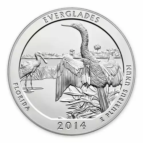 2014 5 oz Silver America the Beautiful Everglades National Park (2)