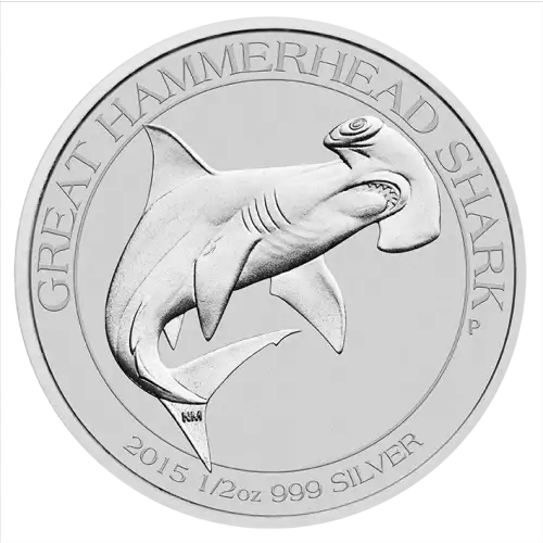 2015 1/2oz Perth Mint Silver Hammerhead Shark (2)