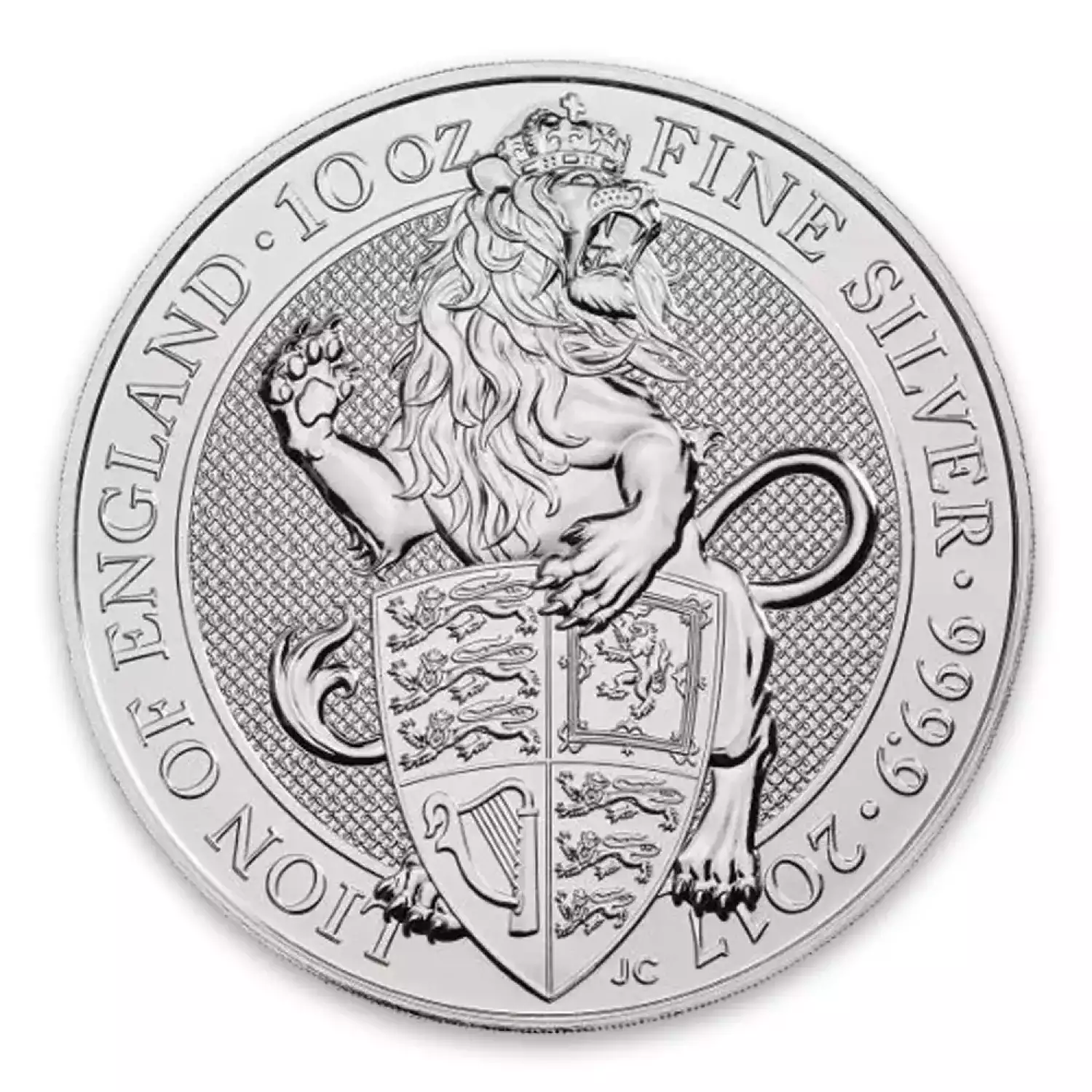 2017 10oz Britain Silver Queen's Beast : The Lion of England (2)