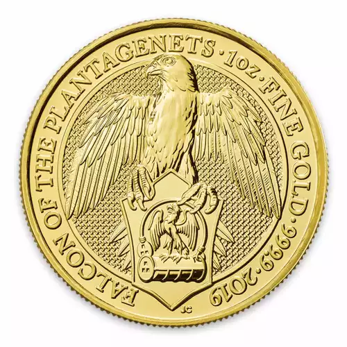 2019 1oz Britain Queen's Beast: The Falcon of the Plantagenets (2)