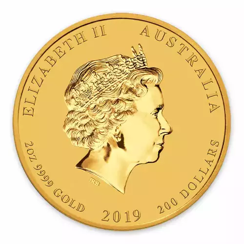 2019 2oz  Australian Perth Mint Gold Lunar Year of the Pig (3)