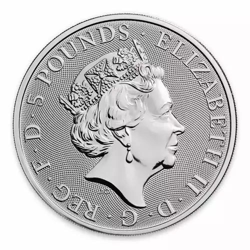 2019 2oz Silver Britain Queen's Beast: The Yale of Beaufort (3)