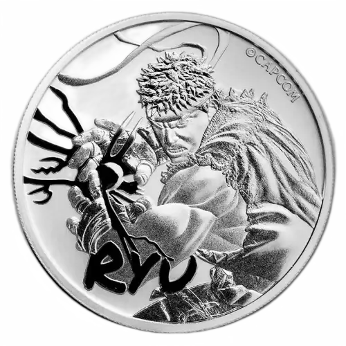 2022 Tuvalu 1 oz Silver Street Fighter: RYU (In Capsule) (2)