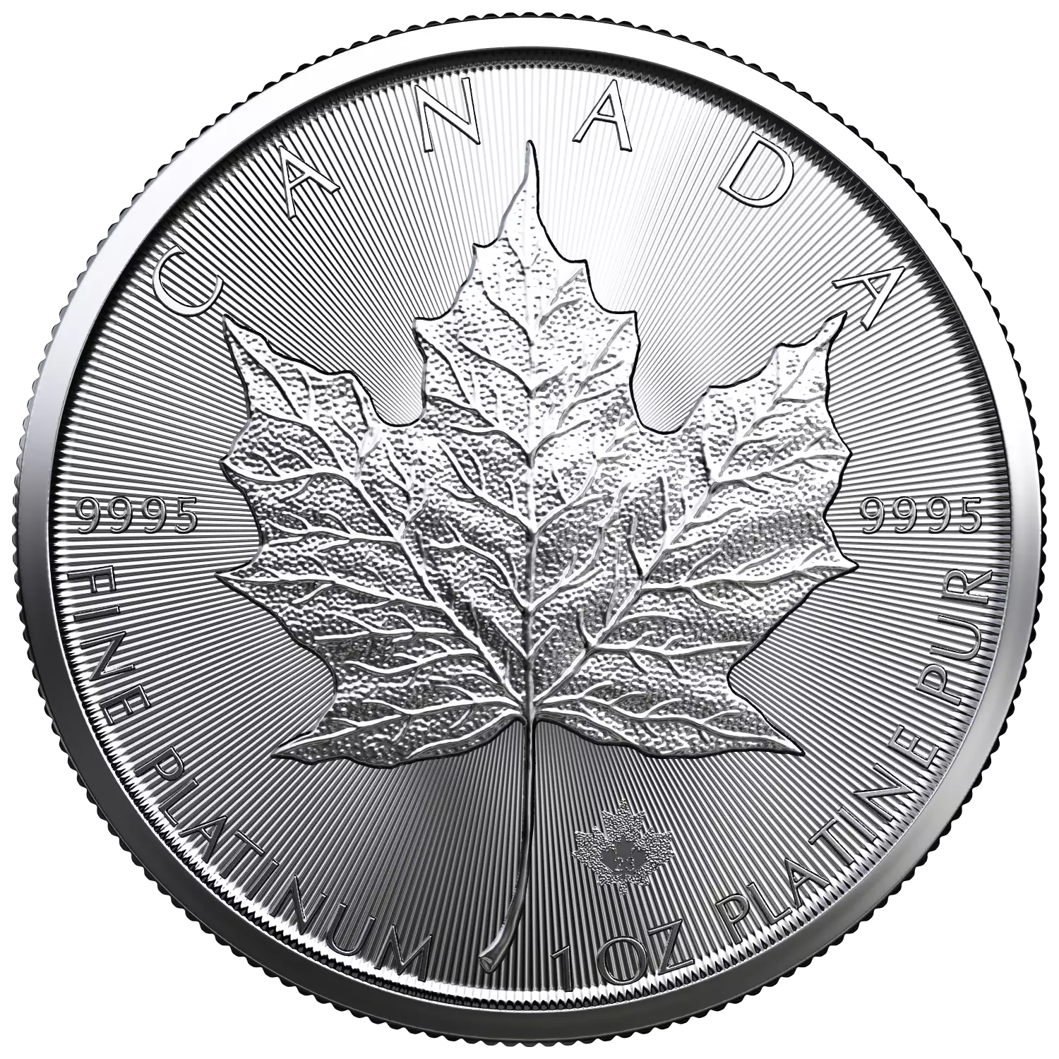 2023 1oz Canadian Platinum Maple Leaf (2)