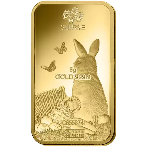 2023 5g PAMP Gold Year Of The Rabbit bar (5)