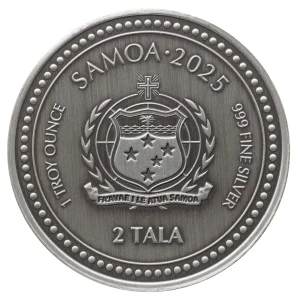 2025 1 oz Samoan Zebra Seahorse Antique Silver Coin (2)