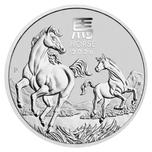2026 1kg Australian Perth Mint Silver Lunar: Year of the Horse (2)