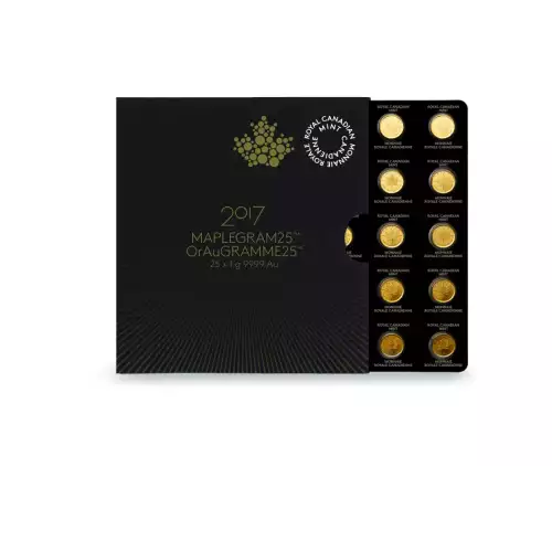 Any Year 25 x 1g Gold Canadian Maplegram (2)