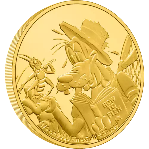 Disney Goofy 90th Anniversary- 2022 1/4oz  Gold Coin (2)