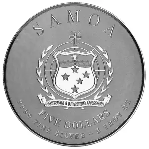 2025 5 oz Samoan - Commander Julius Caesar Silver Coin (2)