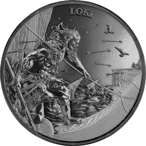 2025 1 oz Ragnarök: Loki Black Silver Coin (2)
